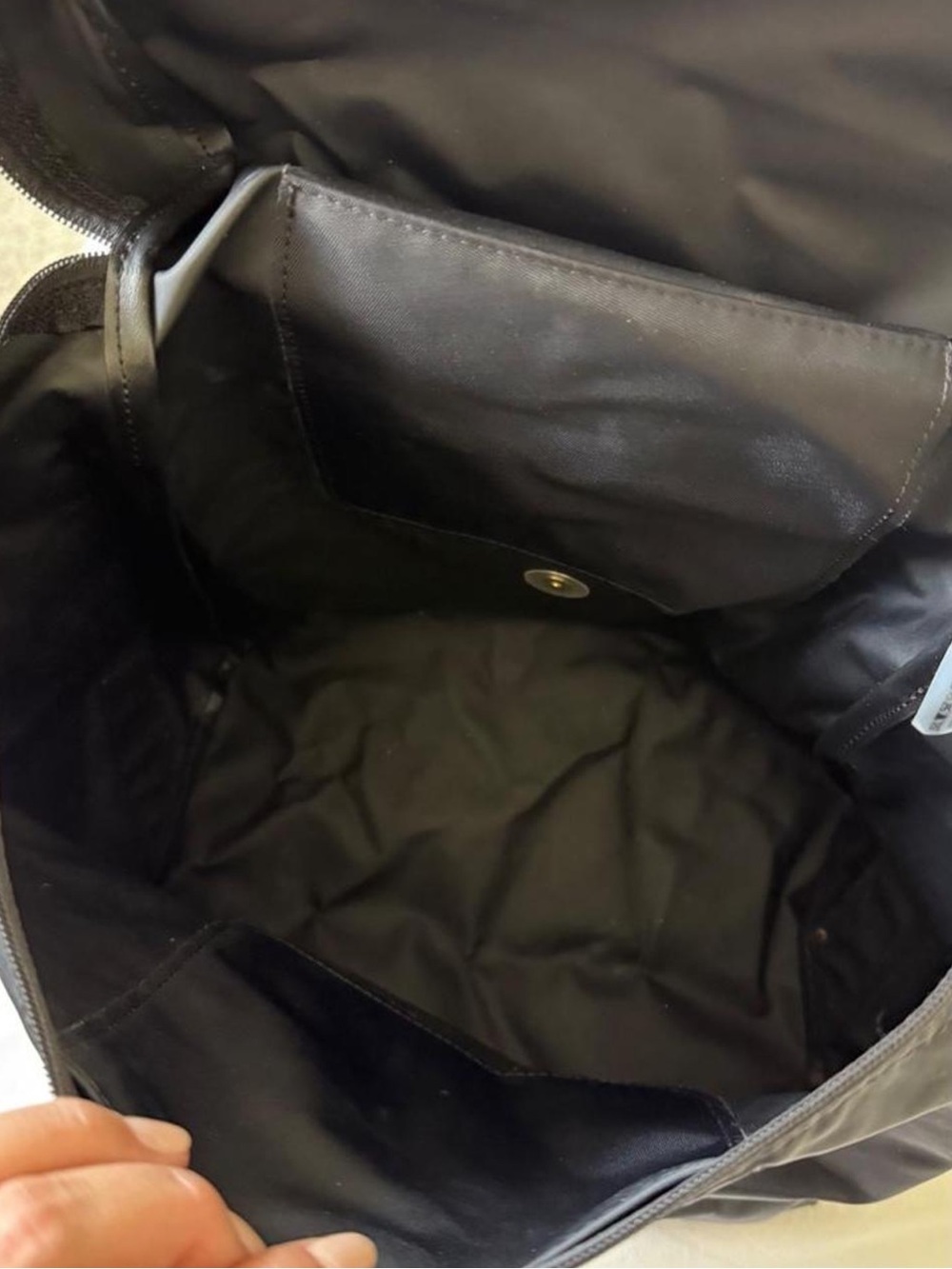 Longchamp le pilage black backpack - Picture 5 of 8
